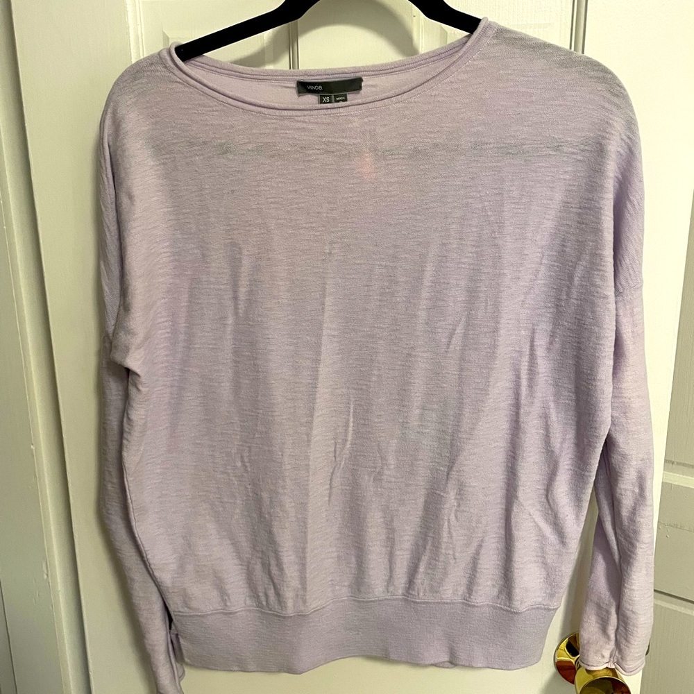 Vince lightweight purple sweater